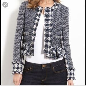 Tory Burch Jayla Tweed Jacket sz 8